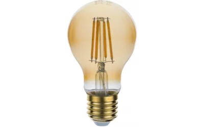 LED КРУШКА ФИЛАМЕНТ A60 8W 810LM E27 220-240V ДИМИРАЩА 2700K ПОЗЛАТЕНО СТЪКЛО