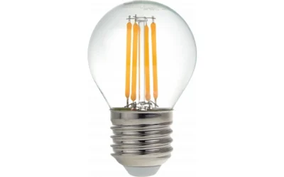 LED КРУШКА ФИЛАМЕНТ G45 4W 320LM E27 175-265V ДИМИРАЩА 2700K