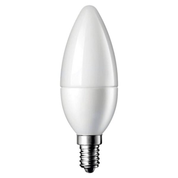 LED Plastic Candle Bulb E14 4W White light