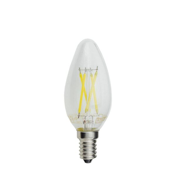 LED Filament Candle Bulb C35 E14 4W White light