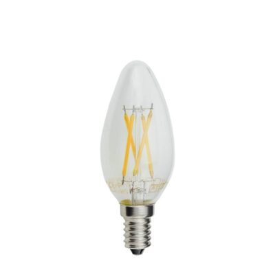 LED Filament Candle Bulb C35 E14 4W Warm white
