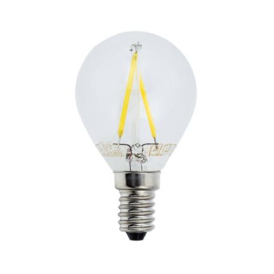 LED Filament Bulb G45 E14 2w Warm white