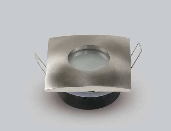 Spotlight Fixture Square Aluminium Max 35W Satin Nickel