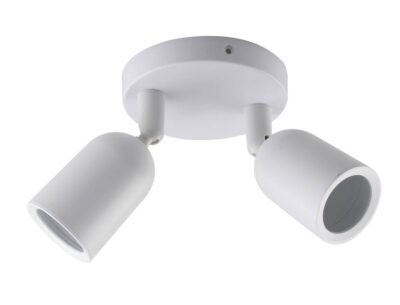 Spotlight Fixture Plastic 2*GU10 WHITE