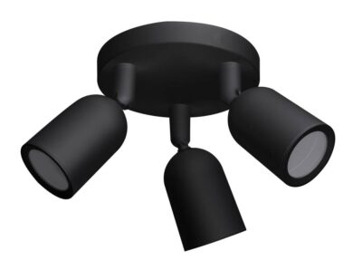 Spotlight Fixture Plastic 3*GU10 BLACK