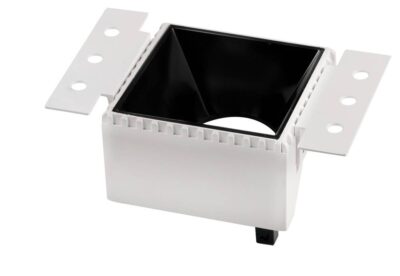 Spotlight Fixture Aluminium White Square