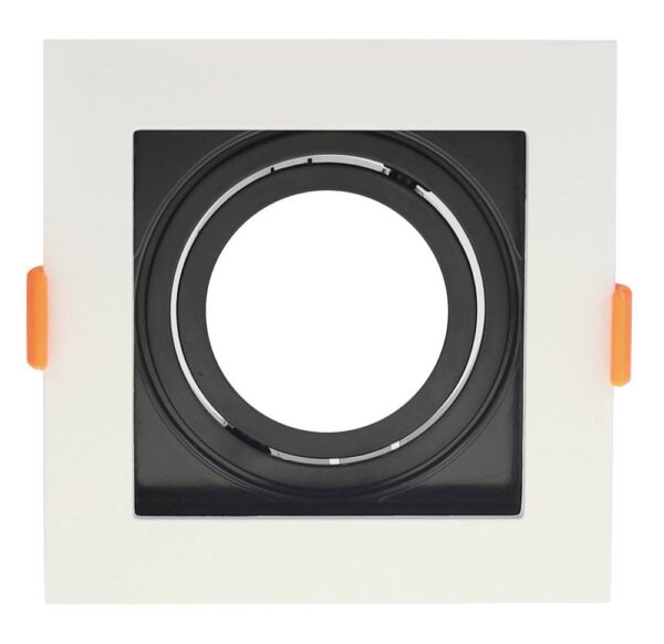 Spotlight Fixture Square WH-BL