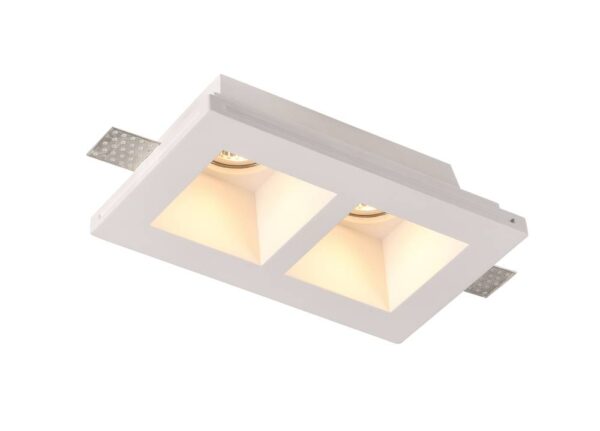 Ceiling Fitting Trimless Recessed Square GU10*2
