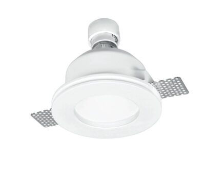 Ceiling Fitting Trimless Recessed Round Frosted Glass Round