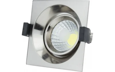8W LED COB DOWNLIGHT SQUARE, ROTATABLE, 2700K – INOX