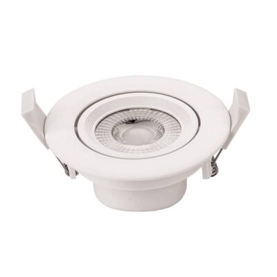 5W LED ЛУНА КРЪГЛА НАСОЧВАЩА СЕ, AC100-240V 375LM - Неутрално Бяло