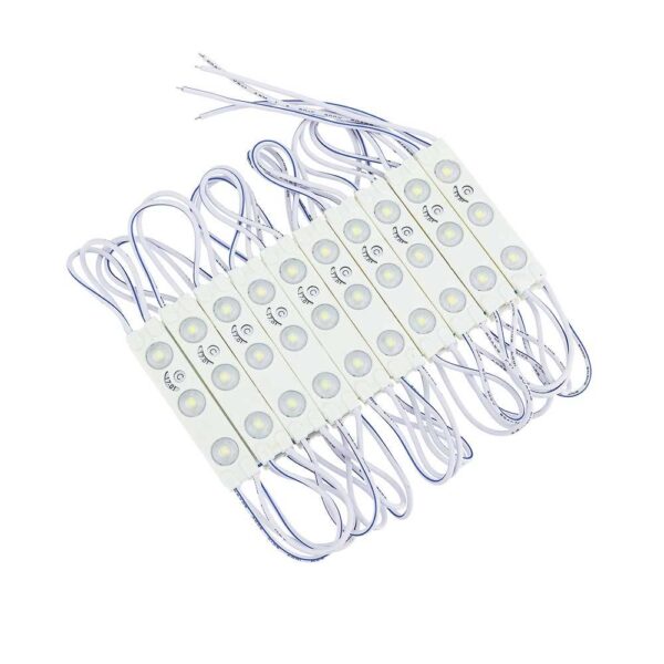 1W LED МОДУЛ С ЛУПА 3 2835 160° DC12V 58*12mm IP65 6500K
