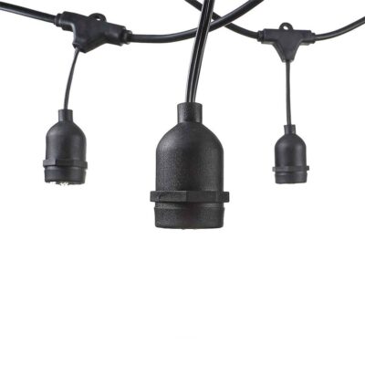 Outdoor String Light 15PCS E27 14.4M Suspended Sockets - Bulbs Not Included None None