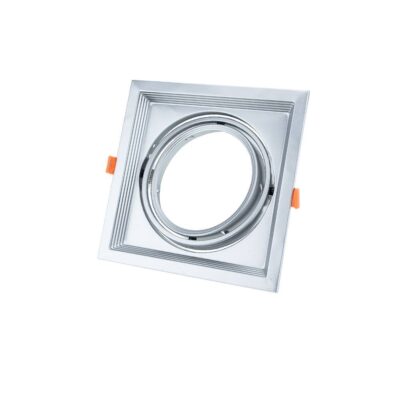 Rectangular 1*Ring Adjustable For AR111 2Pcs/Box None Inox
