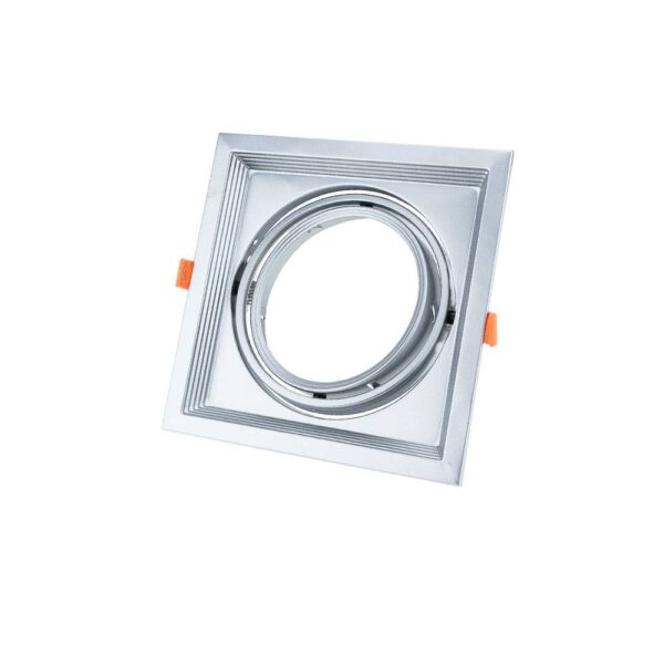 Rectangular 1*Ring Adjustable For AR111 2Pcs/Box None Inox