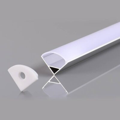 Aluminium Profile For LED Strip Ggray Angle 12mm L=2m None No color