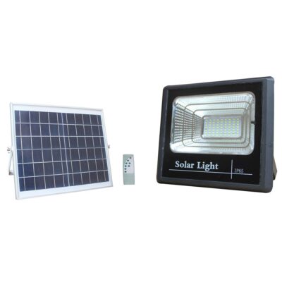 LED Solar Powered Floodlight + Solar Panel 40W White light