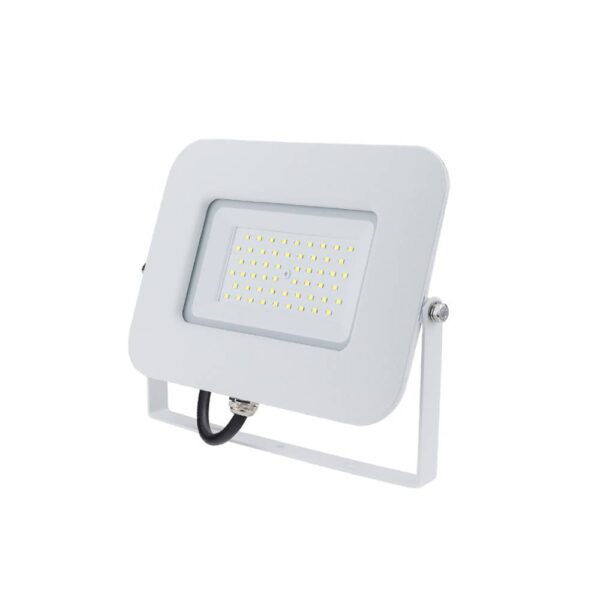 50W LED SMD ПРОЖЕКТОР БЯЛ AC170-265V 150° IP65 70CM КАБЕЛ – Топло Бяла