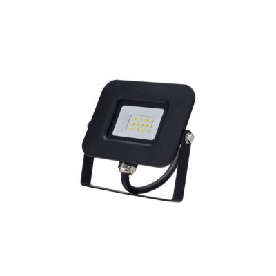 10W LED SMD ПРОЖЕКТОР ЧЕРЕН AC170-265V 150° IP65 70CM КАБЕЛ - Студено Бяла