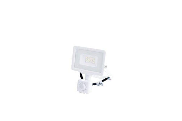 LED SMD Floodlight White City Line With PIR Sensor 10W Warm white