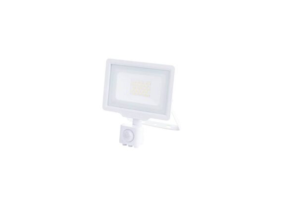 20W LED SMD ПРОЖЕКТОР 1600LM AC220-265V 120° IP65 СЪС СЕНЗОР, БЯЛ – Студено Бяла