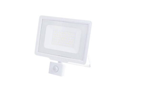 LED SMD Floodlight White City Line With PIR Sensor 50W Neutral white
