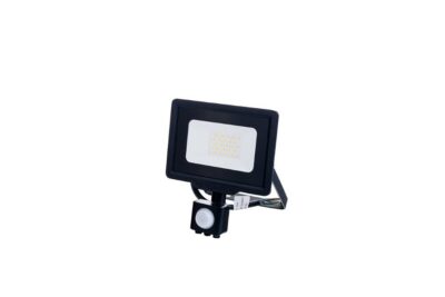 LED SMD Floodlight Black City Line With PIR Sensor 30W Warm white