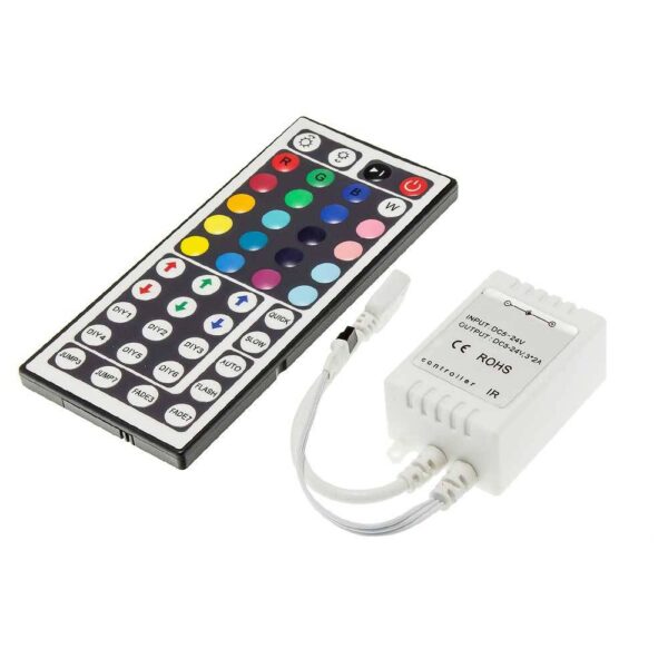 LED Remote Controller For Strip 44 Buttons 144W None