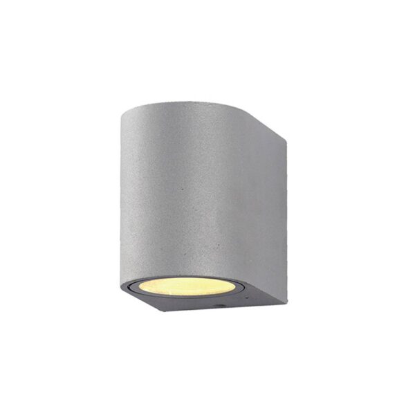 WALL LAMP ALUMINIUM SILVER BODY GU10 SOCKET GU10 No color