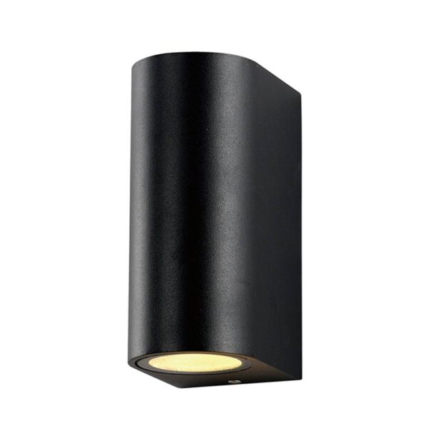 WALL LAMP ALUMINIUM BLACK BODY 2xGU10 SOCKET GU10 No color