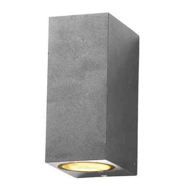 WALL LAMP ALUMINIUM SILVER BODY 2xGU10 SOCKET GU10 No color