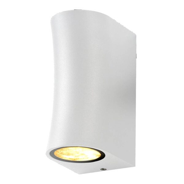 WALL LAMP ALUMINIUM WHITE BODY 2xGU10 SOCKET GU5.3 White light