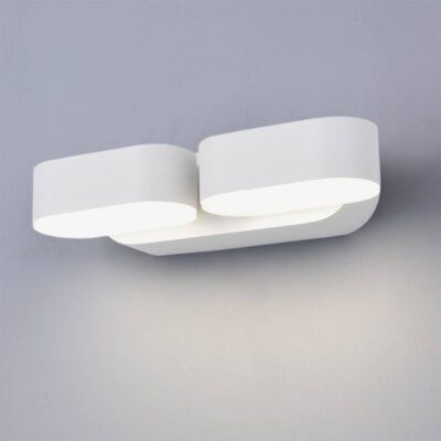 LED Wall Light Epistar 2x6W White Body Rotatable 12W Neutral white