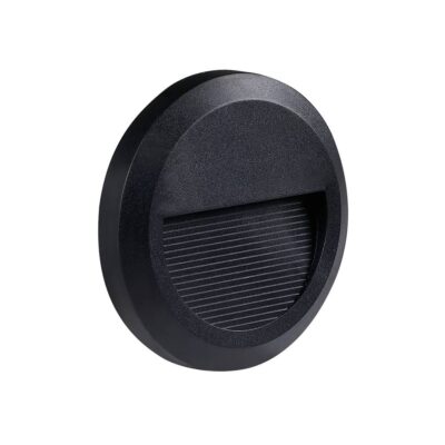 LED Step Light Round Black 2w Warm white