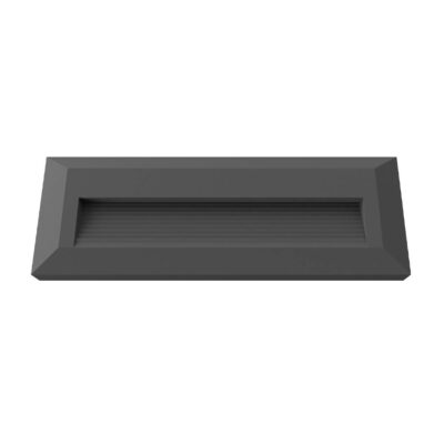 LED Step Light Rectangular Black 3W Neutral white