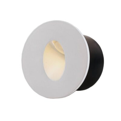 LED Step Light White Round 3W Warm white