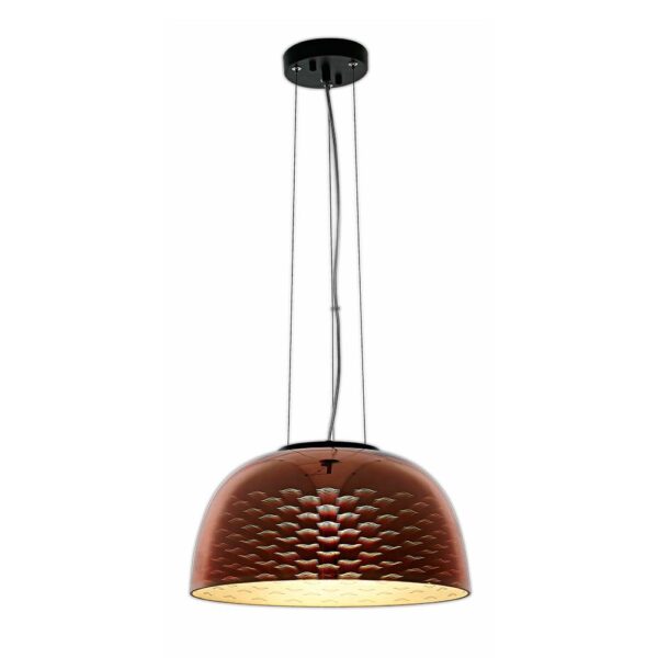3D Glass Umbrella Pendant D400 Copper Seagull None None
