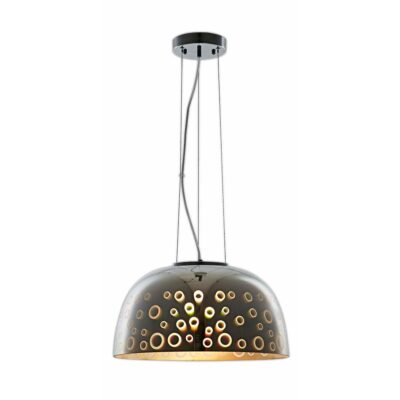 3D Glass Umbrella Pendant D400 Chrome Circles None None
