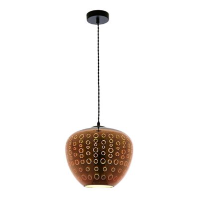 3D Glass Pendant D290 Copper Circles None None