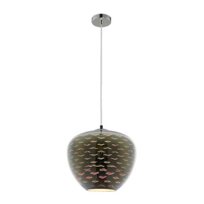 3D Glass Pendant D290 Chrome Seagull None None