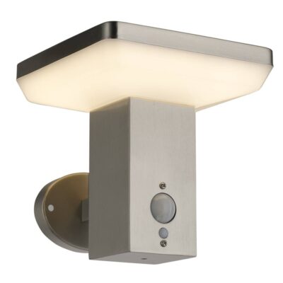 LED Wall Light UP SS-Brushed Aluminium 4.4W Sensor 4.4W Warm white